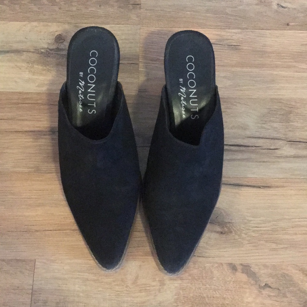Black Camelot mules